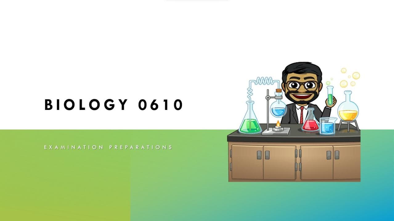 Group A Biology (IGCSE Year 10)